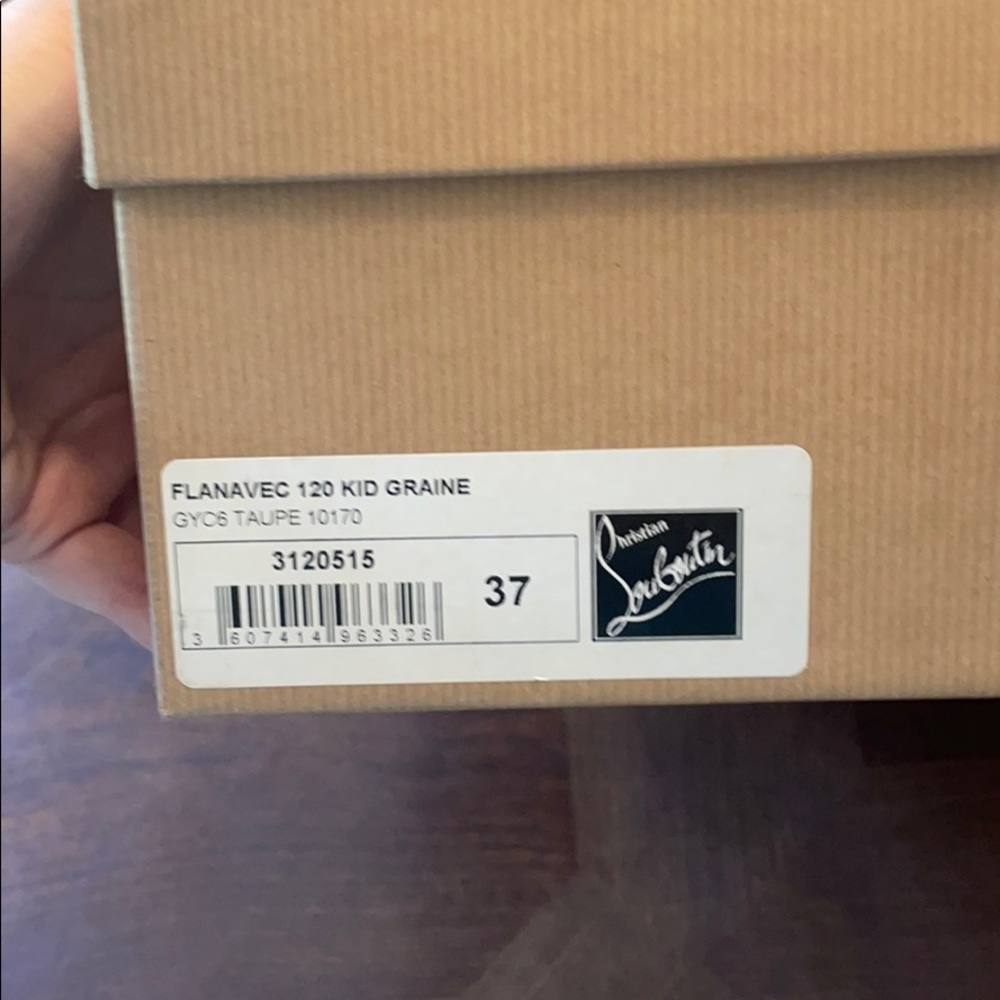 Christian Louboutin  flanavec 120 boots, taupe - Picture 12 of 12